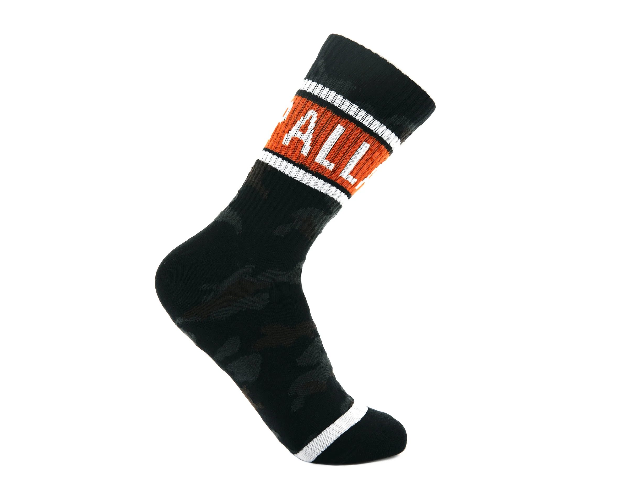 SX0105-969 | LOGO MIDDLE SOCKS | BLACK - Image 2
